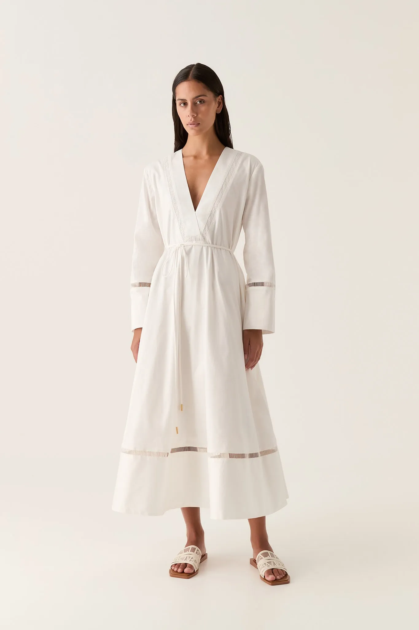 Reborn Ladder Trim Midi Dress sold by Aje product image thumbnail 3
