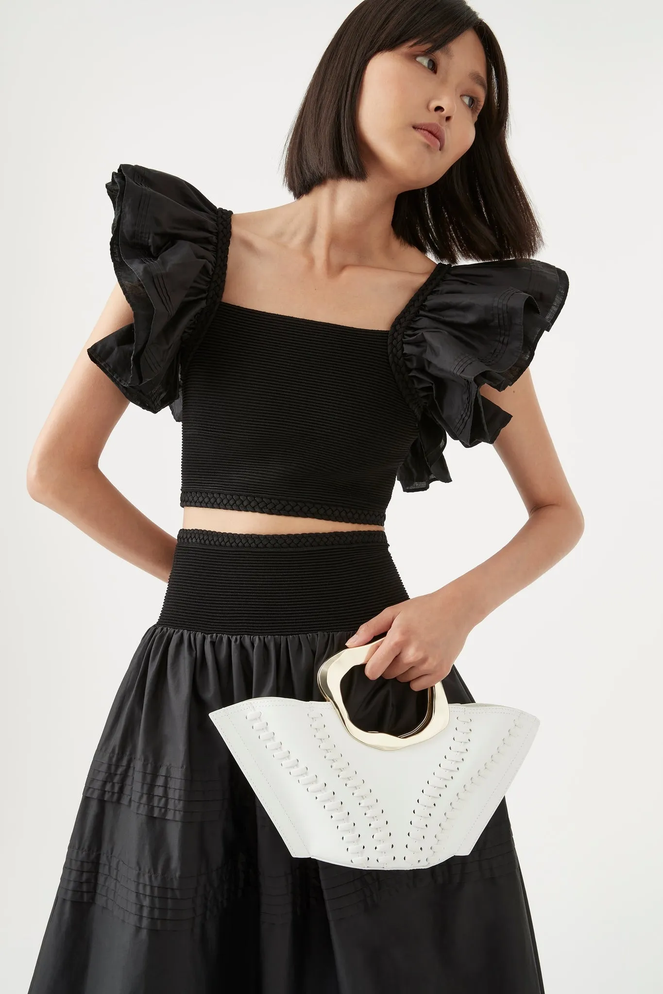 Corinne Knit Bodice Crop Top sold by Aje product image thumbnail 3