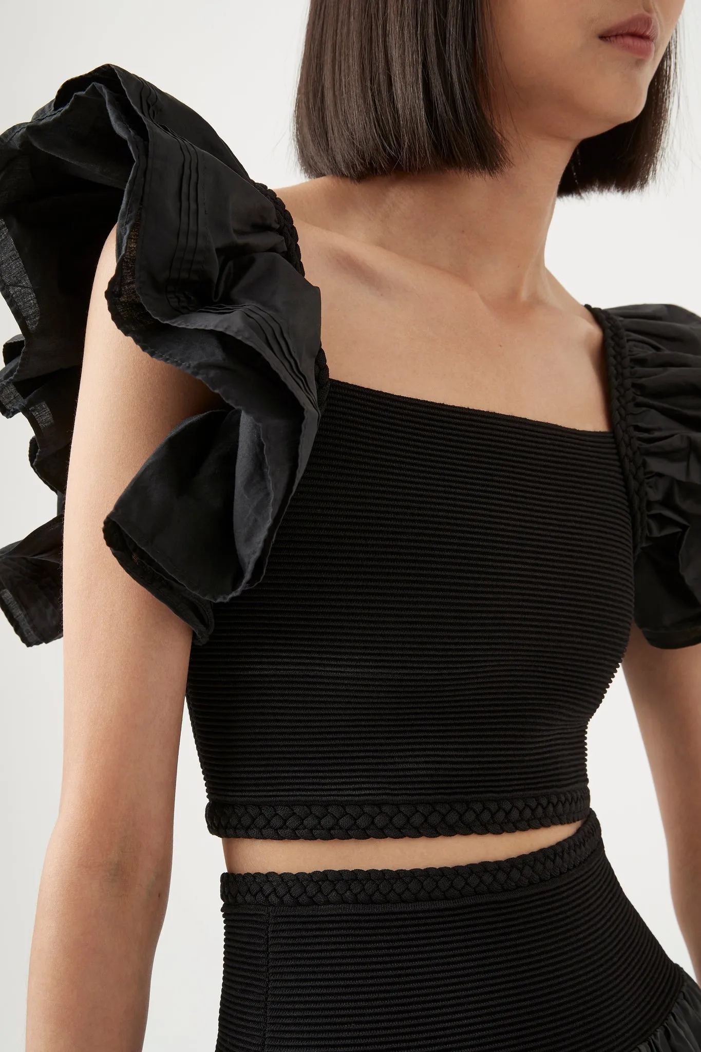Corinne Knit Bodice Crop Top sold by Aje product image thumbnail 5