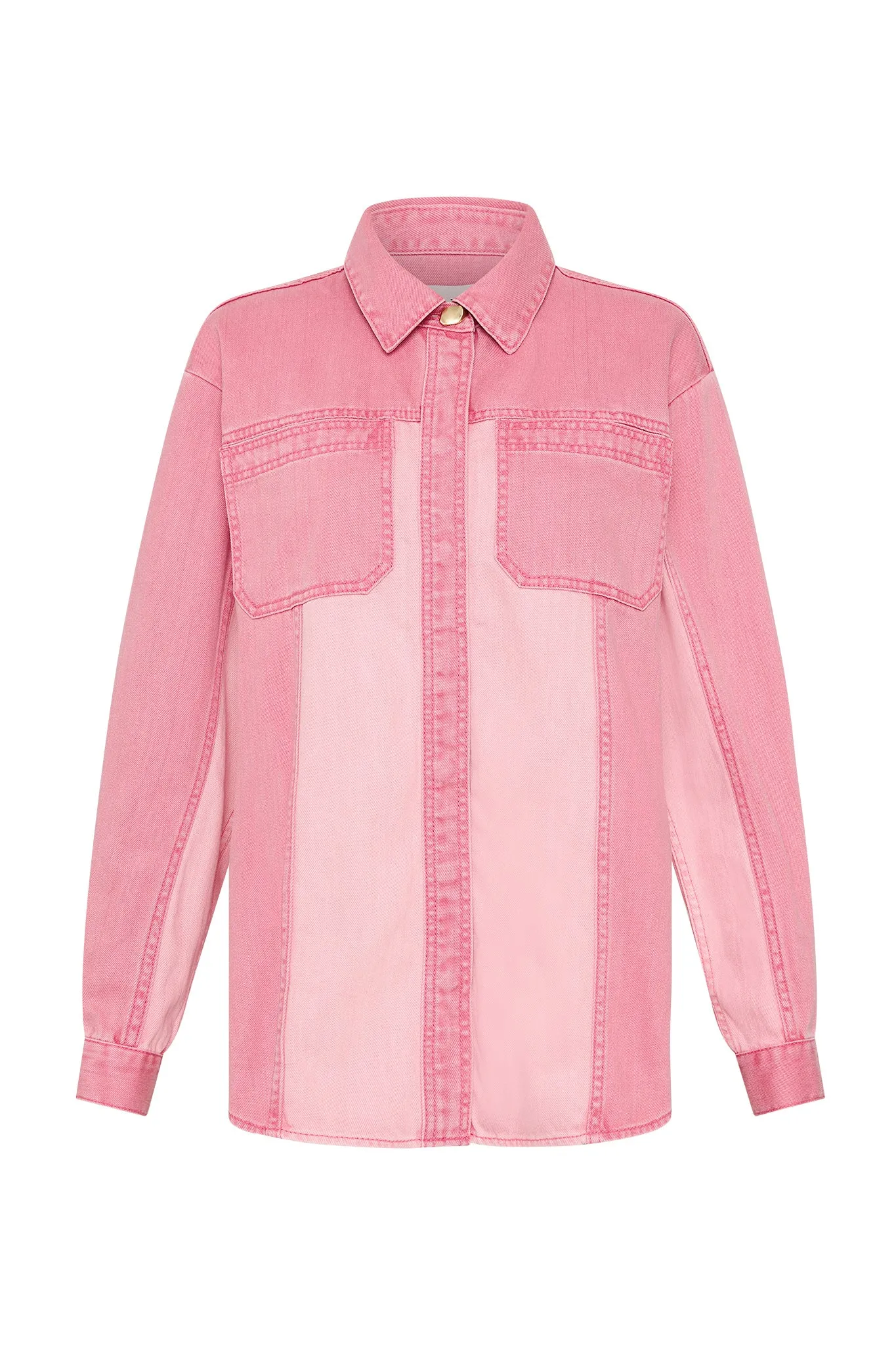 Shades Pink Denim Shirt sold by Aje product image thumbnail 2