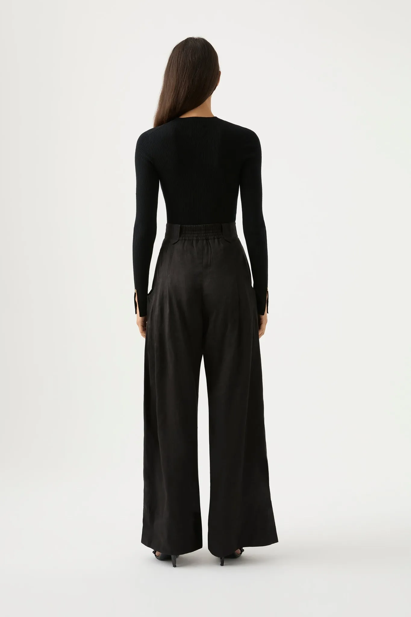 Equinox Pleated Wide Leg Pant sold by Aje product image thumbnail 5