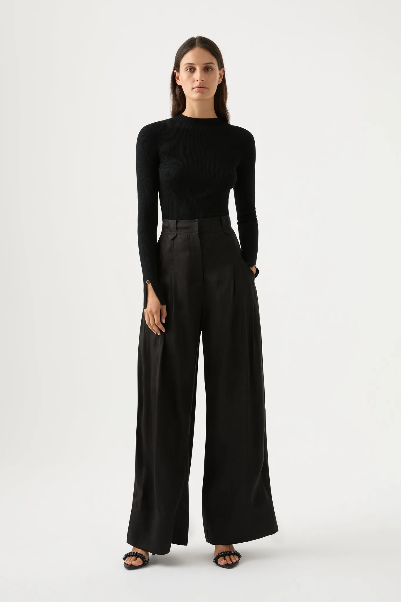 Equinox Pleated Wide Leg Pant sold by Aje product image thumbnail 3