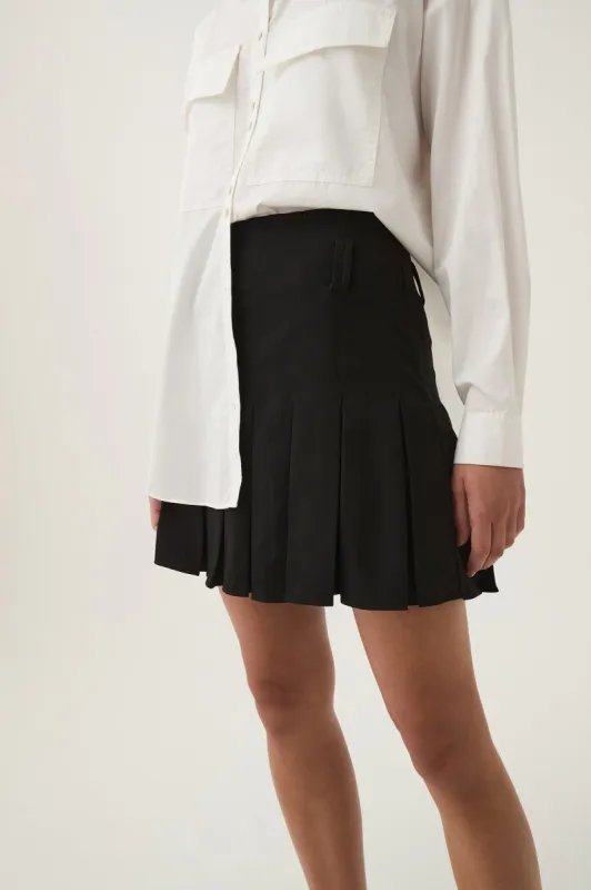 Exedra Pleated Mini Skirt sold by Aje