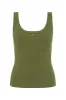 Bronte Scoop Neck Rib Tank sold by Aje