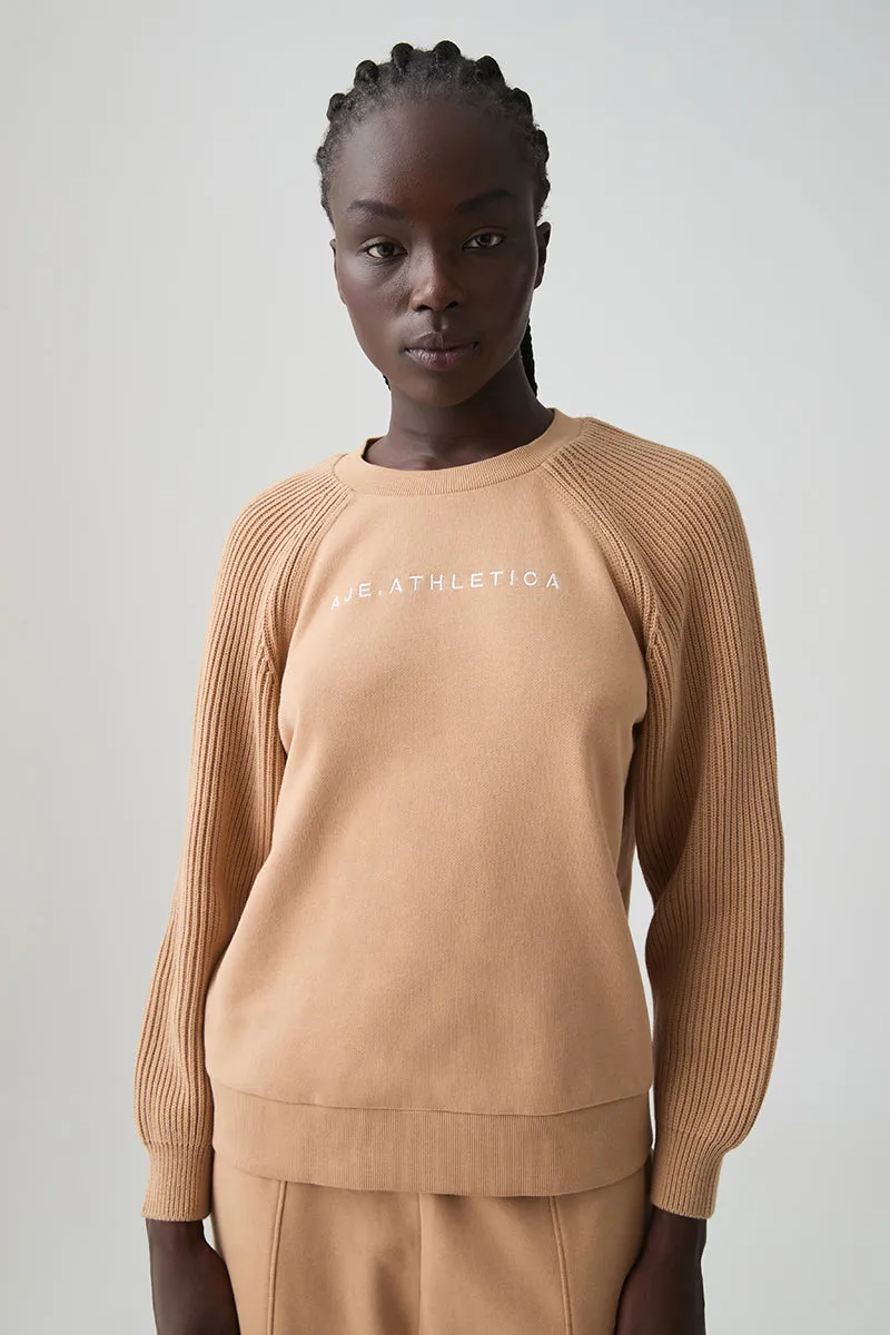 Raglan Contrast Knit Crew 402 sold by Aje product image thumbnail 3