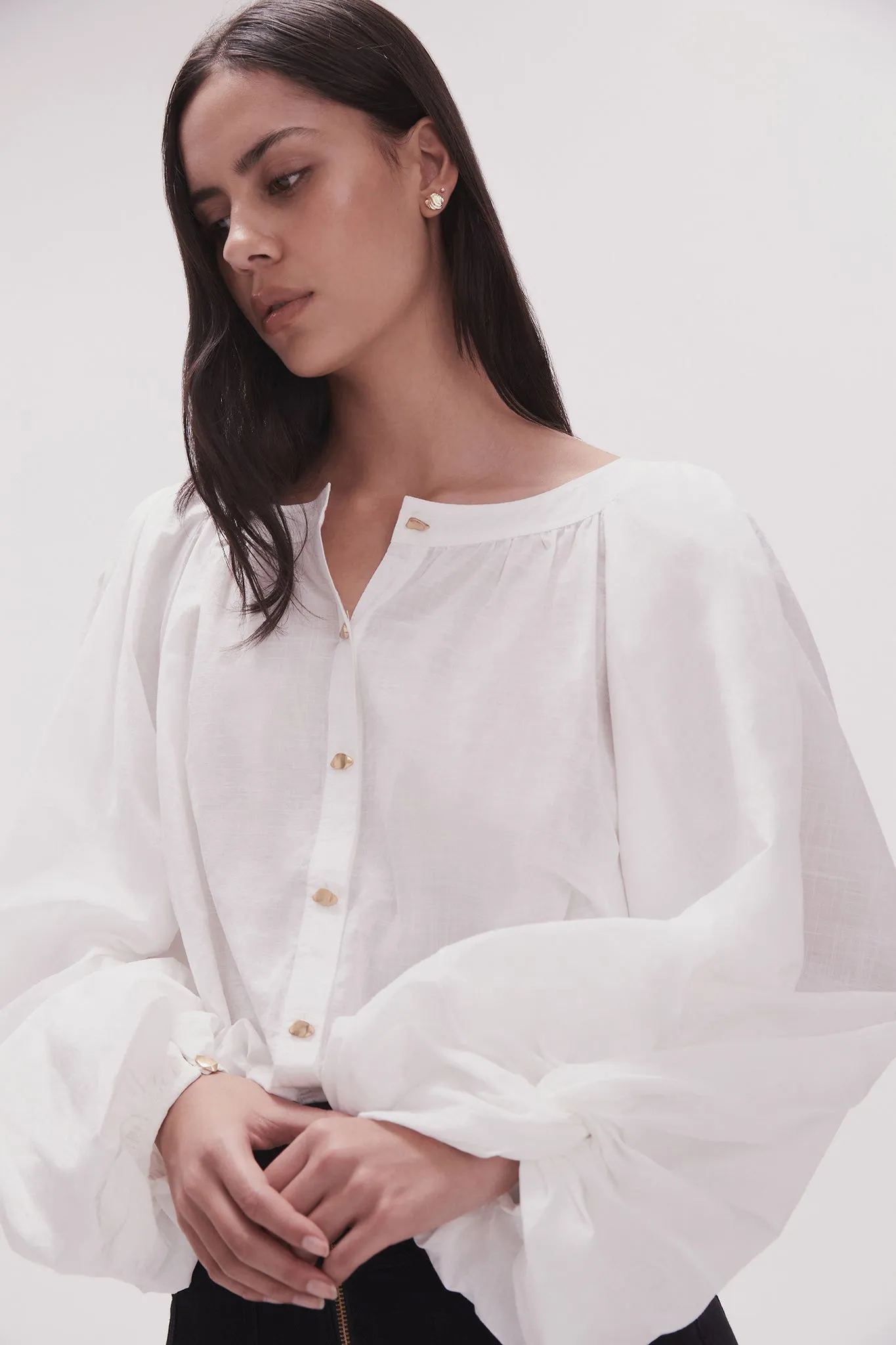 Violet Knot Sleeve Blouse sold by Aje product image thumbnail 4