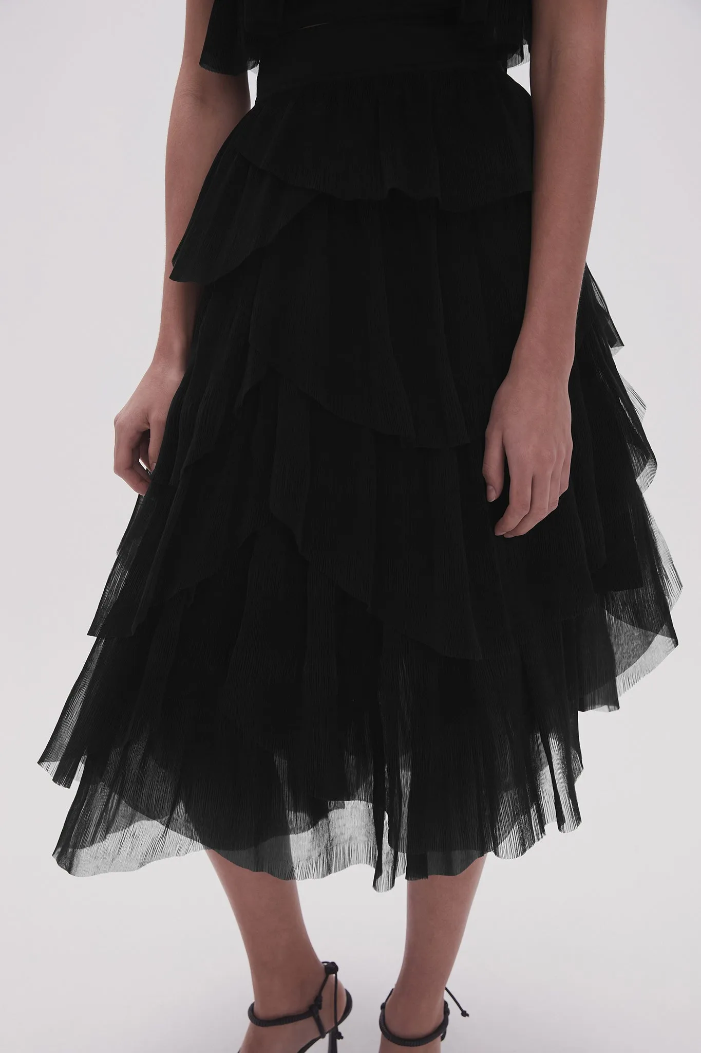 Elsie Pleated Midi Skirt sold by Aje product image thumbnail 4