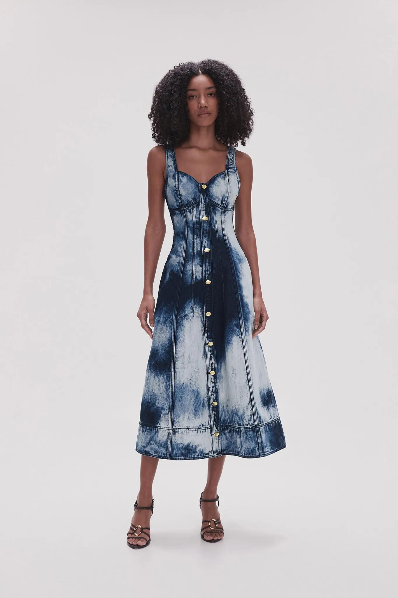 Enigma Denim Midi Dress sold by Aje product image thumbnail 3