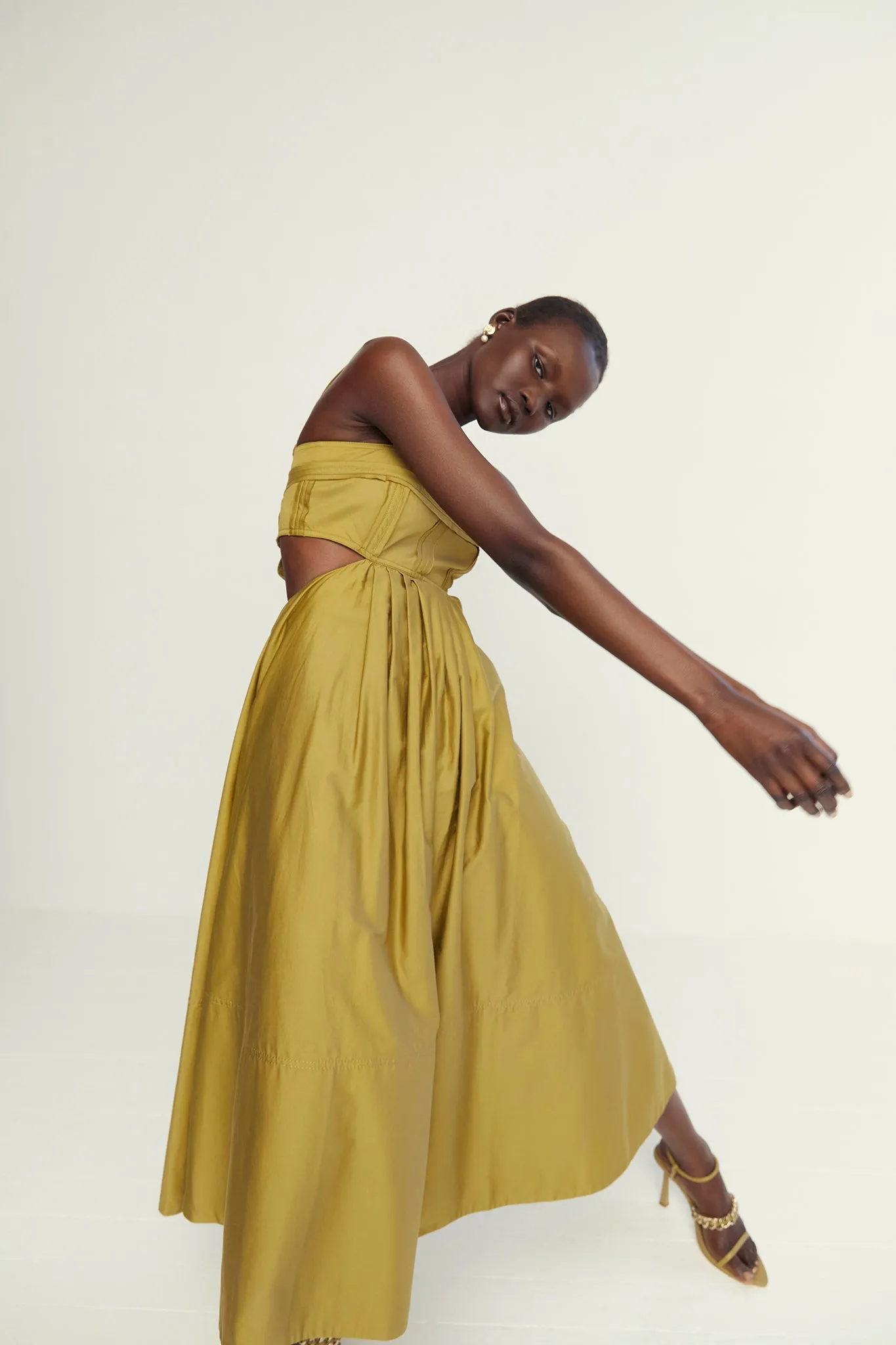 Frequency Cut Out Midi Dress sold by Aje product image thumbnail 4