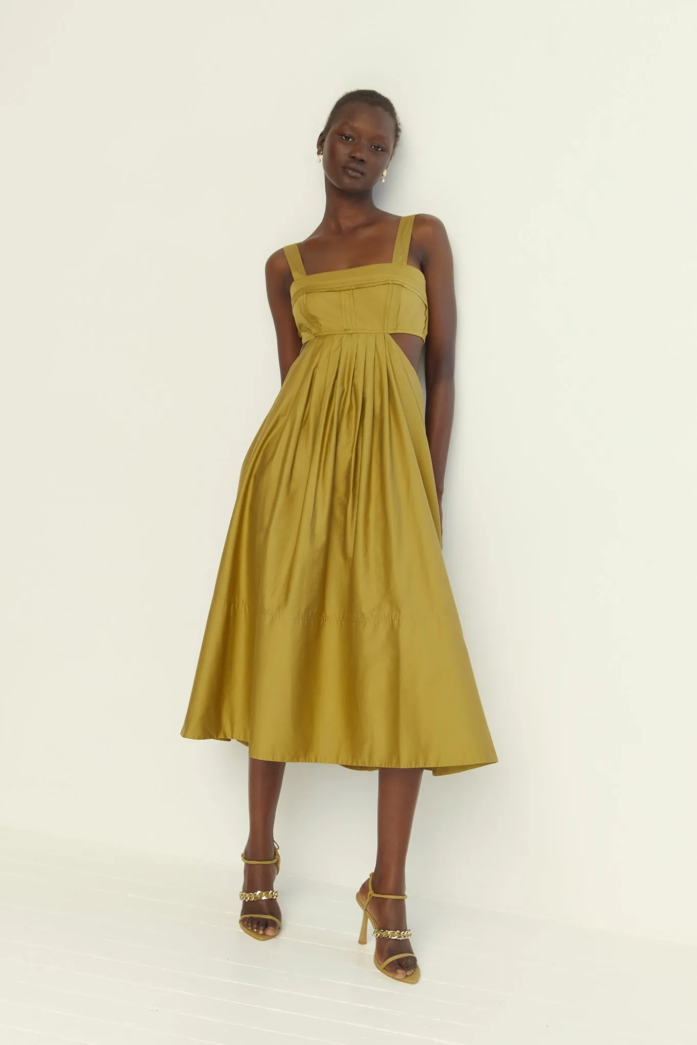 Frequency Cut Out Midi Dress sold by Aje product image thumbnail 3