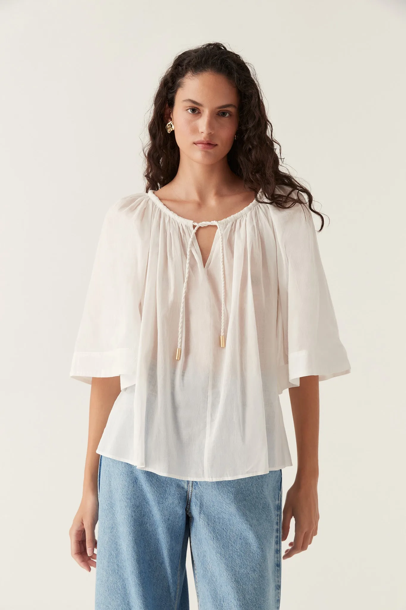 Damia Smock Blouse sold by Aje