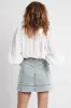 Belmond Button Denim Mini Skirt sold by Aje
