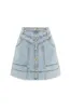 Belmond Button Denim Mini Skirt sold by Aje