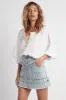 Belmond Button Denim Mini Skirt sold by Aje