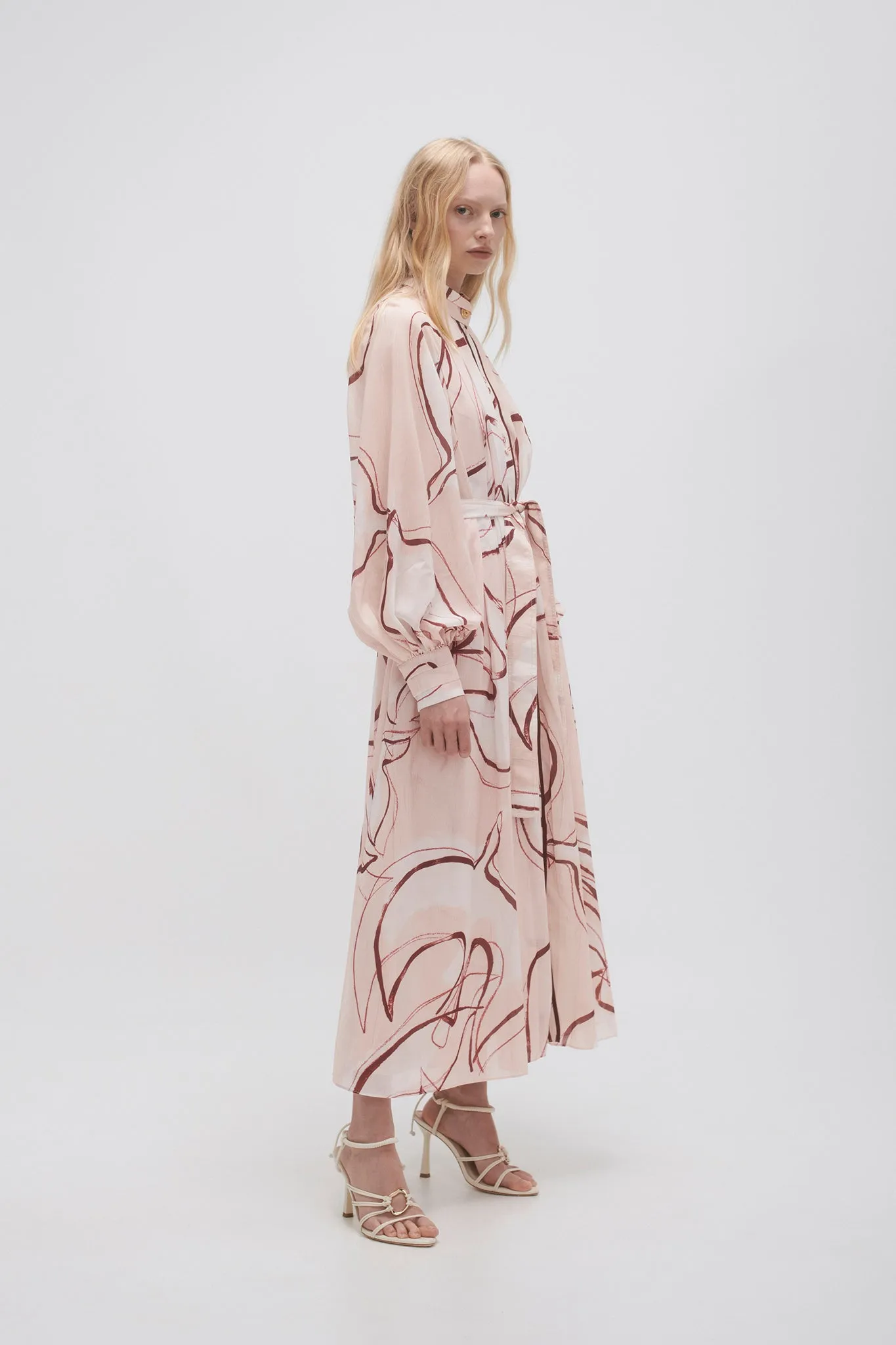 Beatrice Pleated Midi Dress sold by Aje product image thumbnail 3