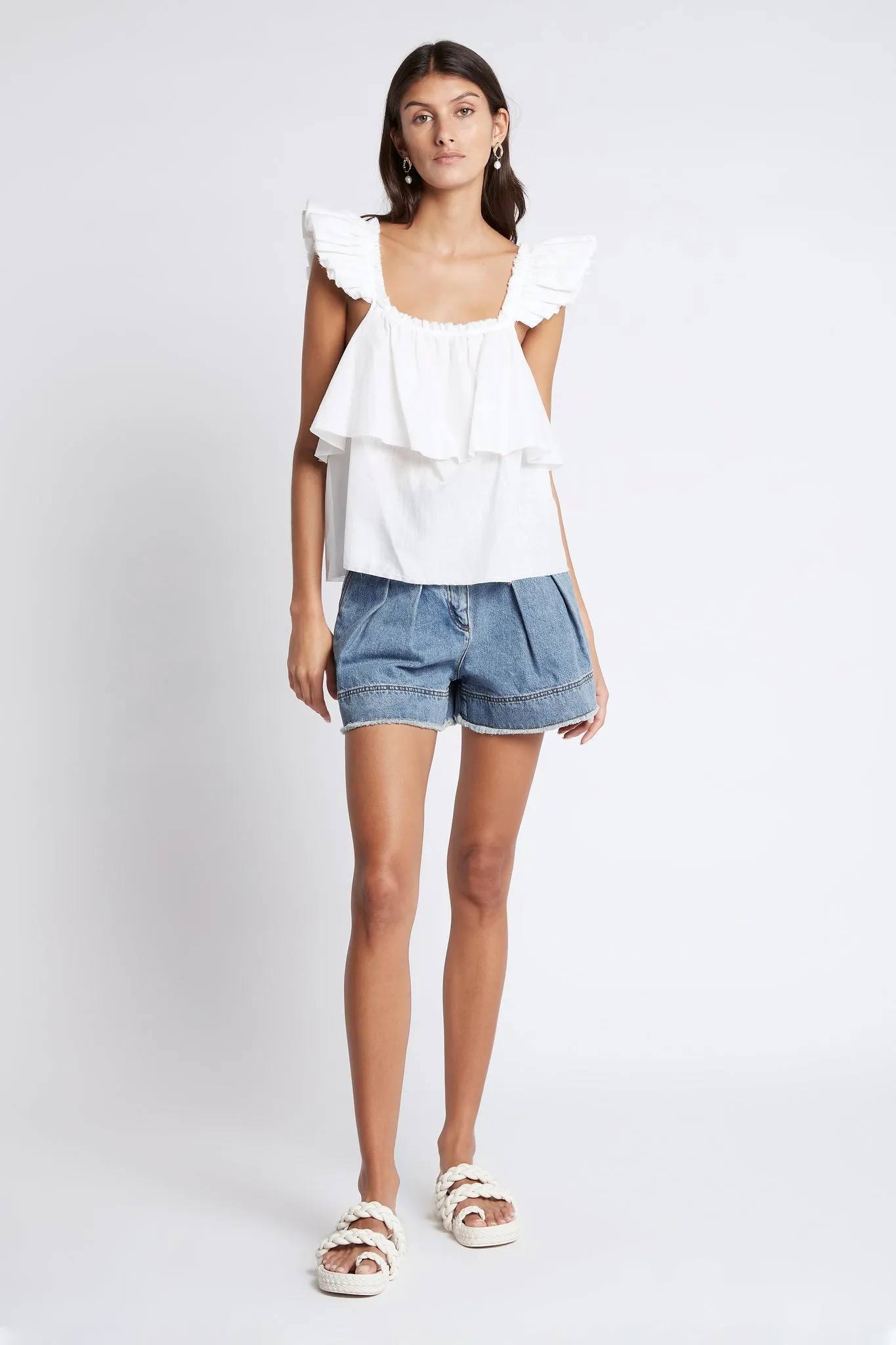 Romance Ruffle Shoulder Cami sold by Aje product image thumbnail 5