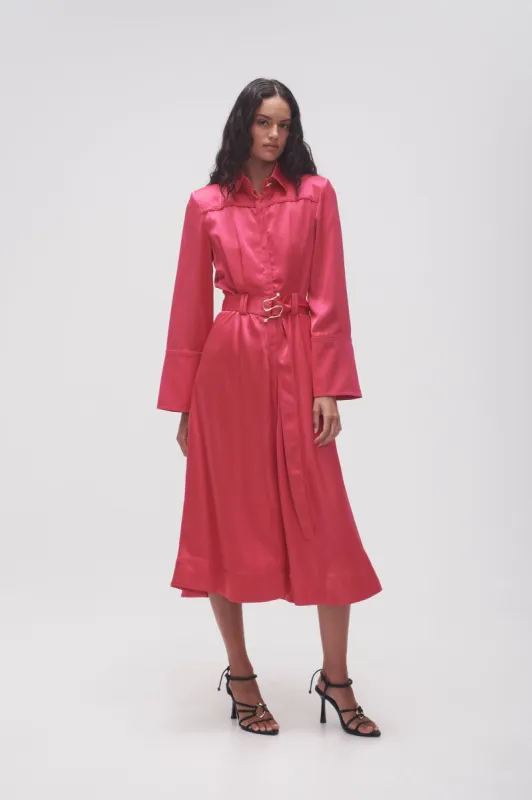 Echo Belted Midi Shirt Dress sold by Aje