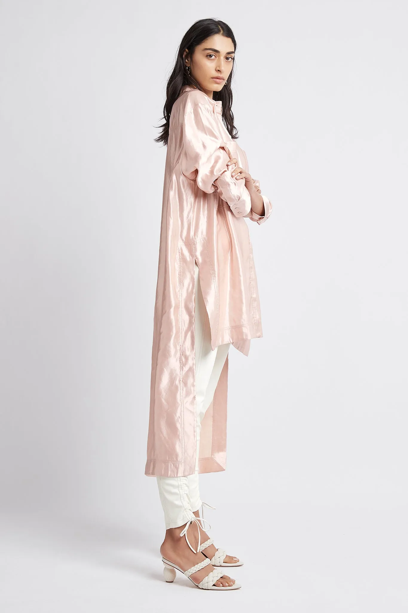 Gracious Long Line Shirt sold by Aje