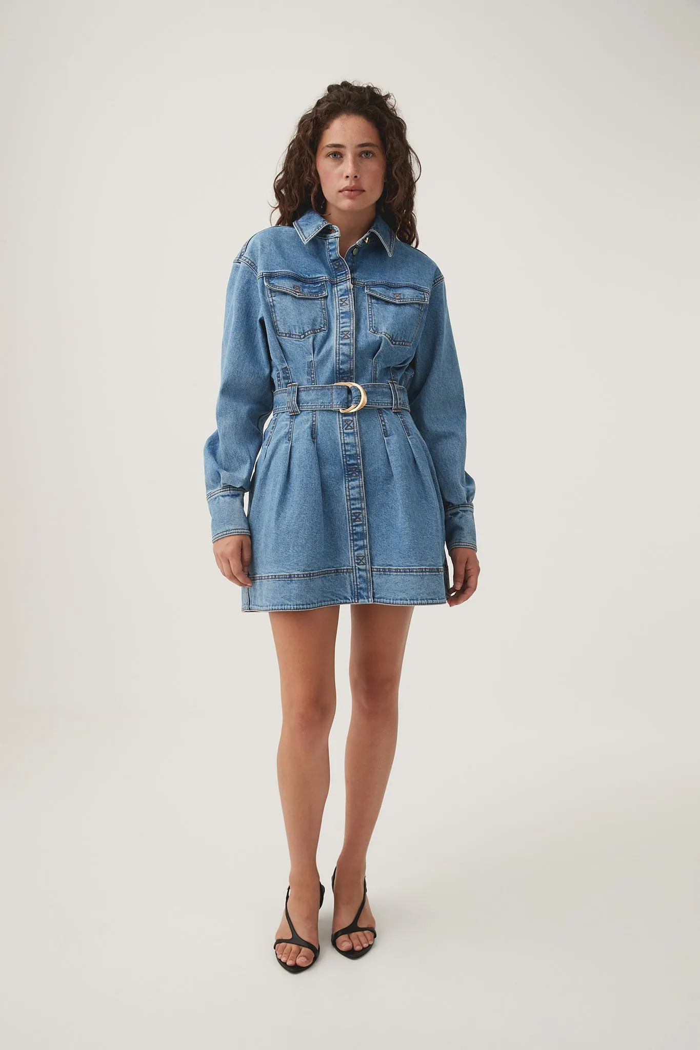 Aradia Denim Mini Dress sold by Aje product image thumbnail 3