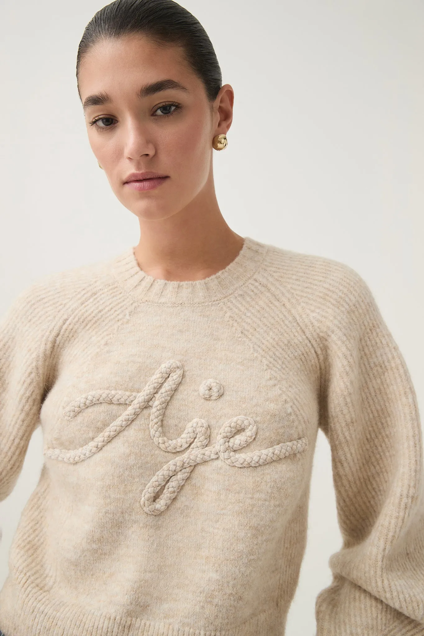 Pinnacle Logo Knit sold by Aje product image thumbnail 4
