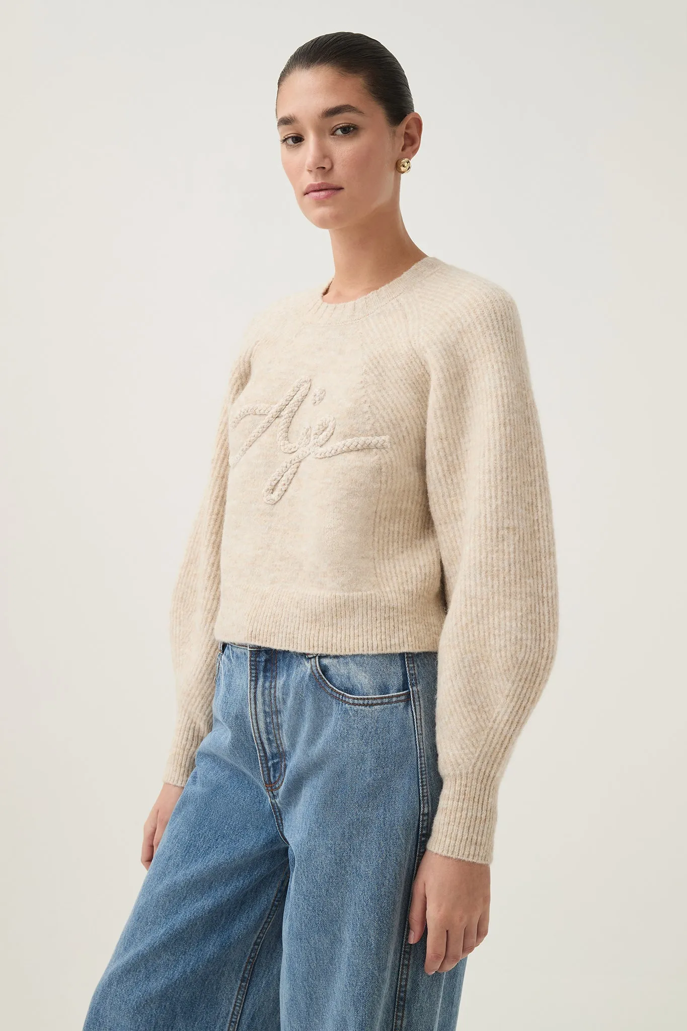 Pinnacle Logo Knit sold by Aje product image thumbnail 5