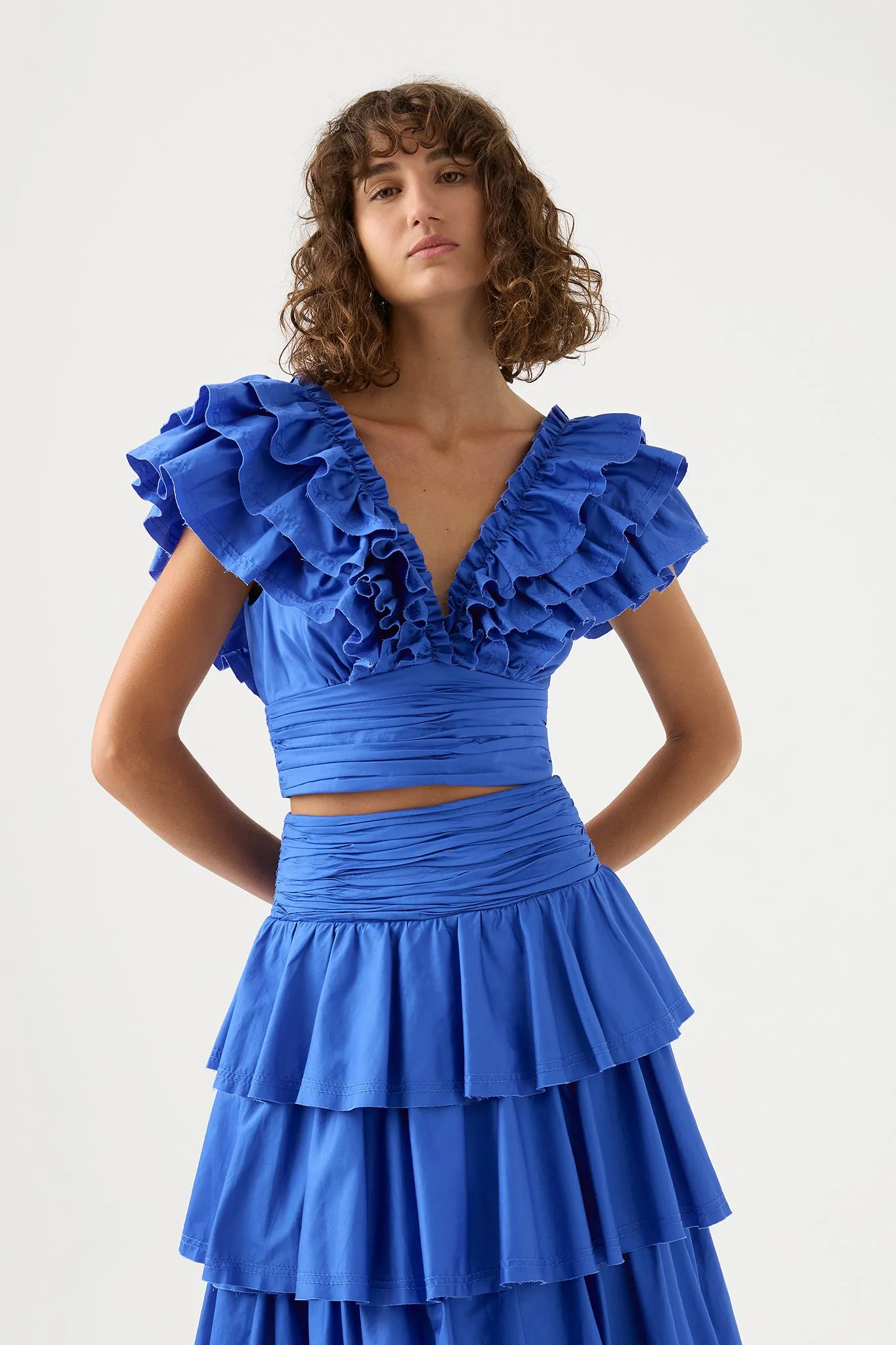 Rhythmic Frill Bodice sold by Aje