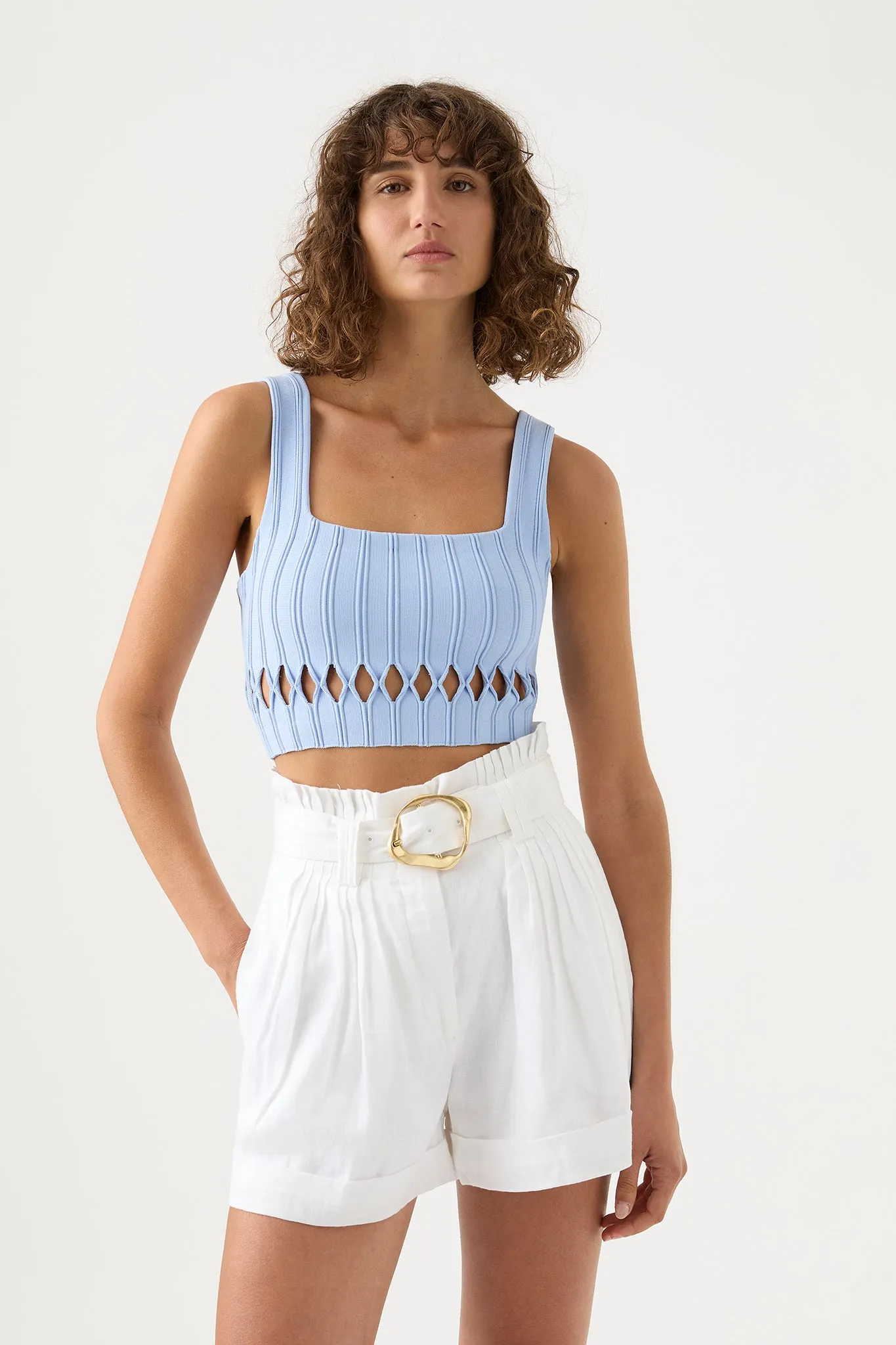 Ney Diamond Cut Out Crop Top sold by Aje product image thumbnail 3