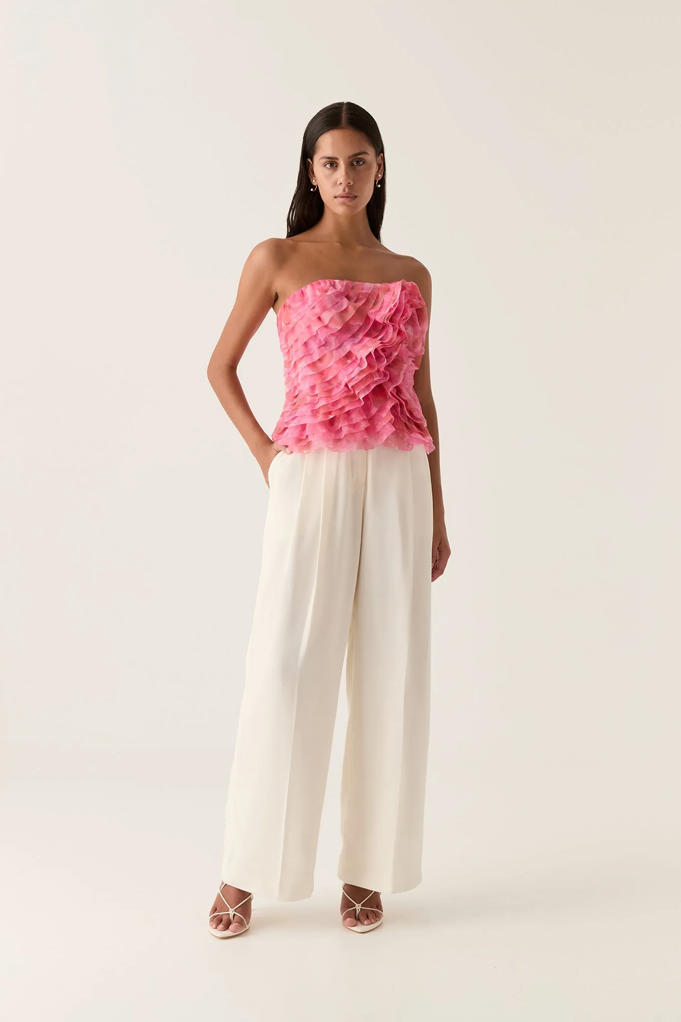 Charmed Rosette Ruffle Bustier sold by Aje product image thumbnail 5