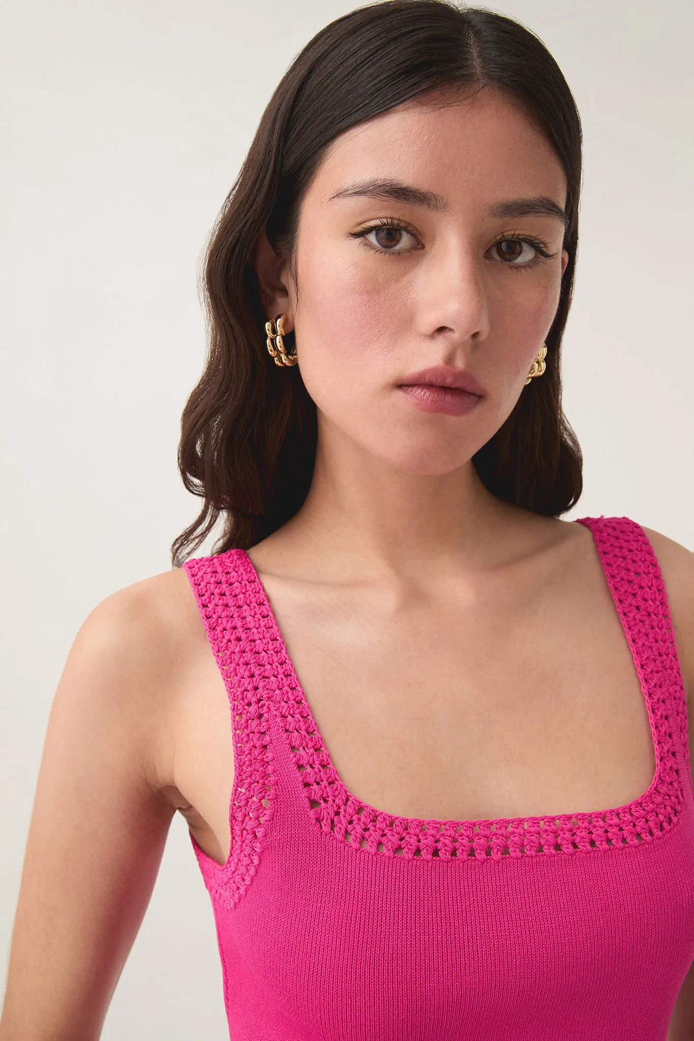 Tazia Crocheted Edge Tank sold by Aje product image thumbnail 4