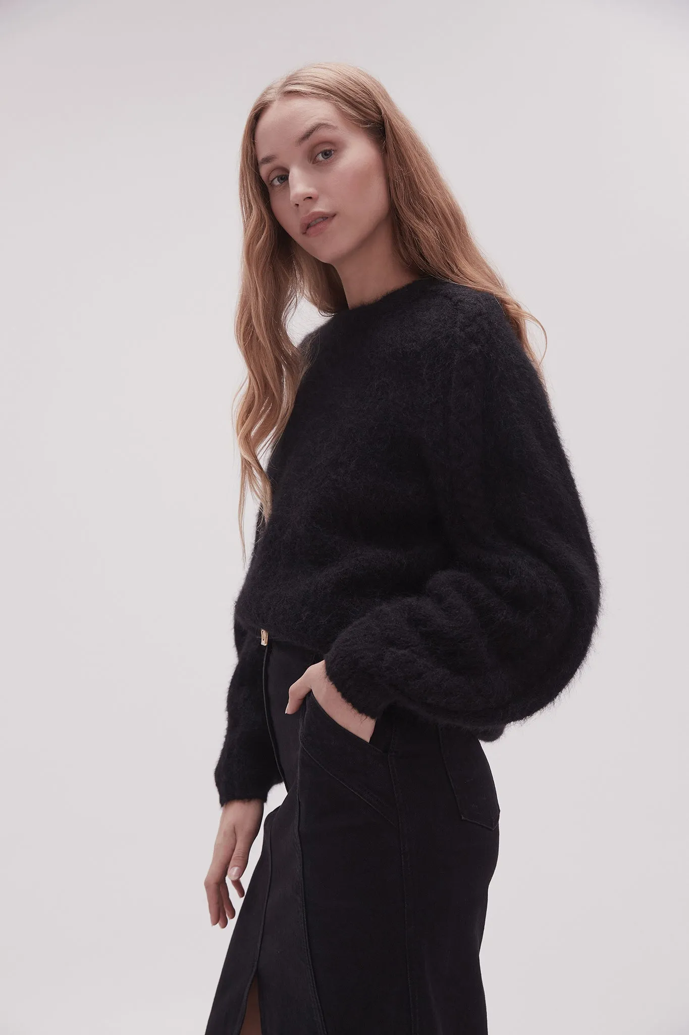 Mira Fluffy Jumper sold by Aje product image thumbnail 4