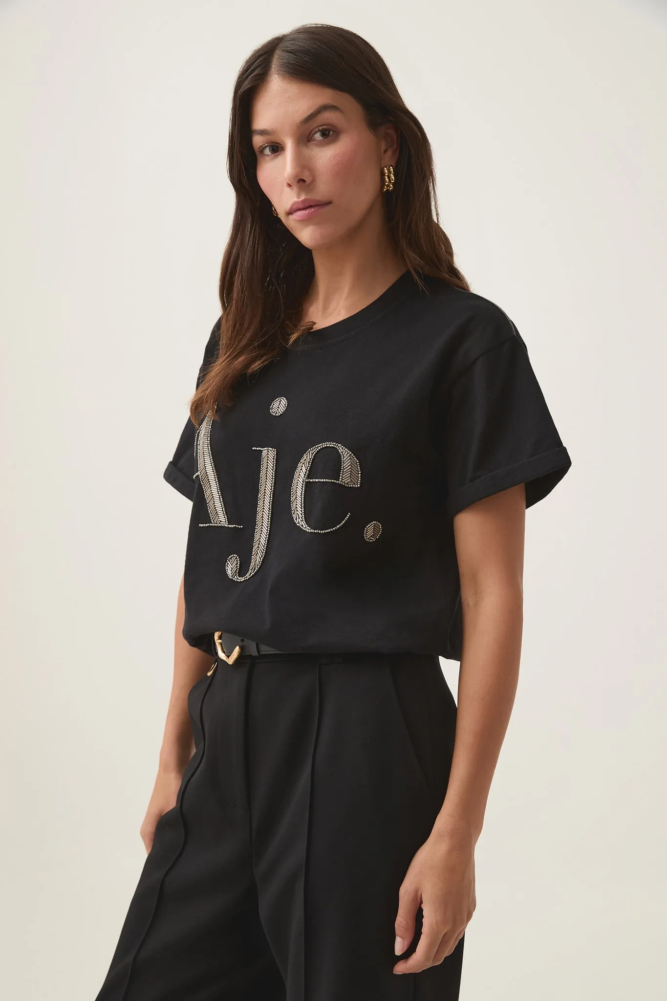 Glint Embellished Logo Tee sold by Aje product image thumbnail 3