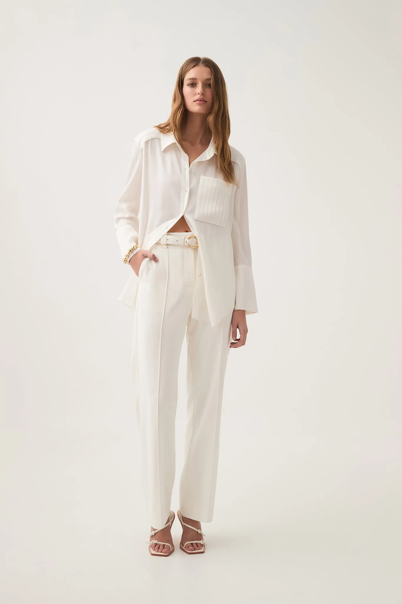 Audrey Pleat Pocket Shirt sold by Aje product image thumbnail 3