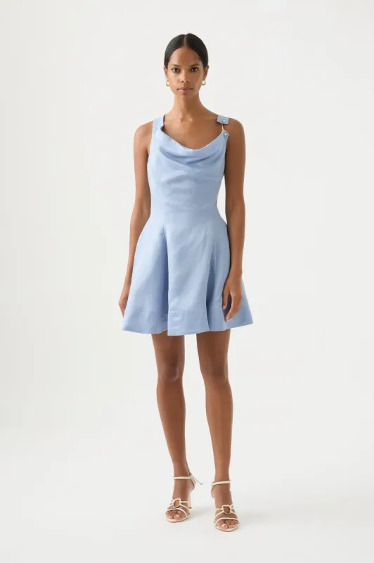 Liberty Asymmetric Mini Dress sold by Aje