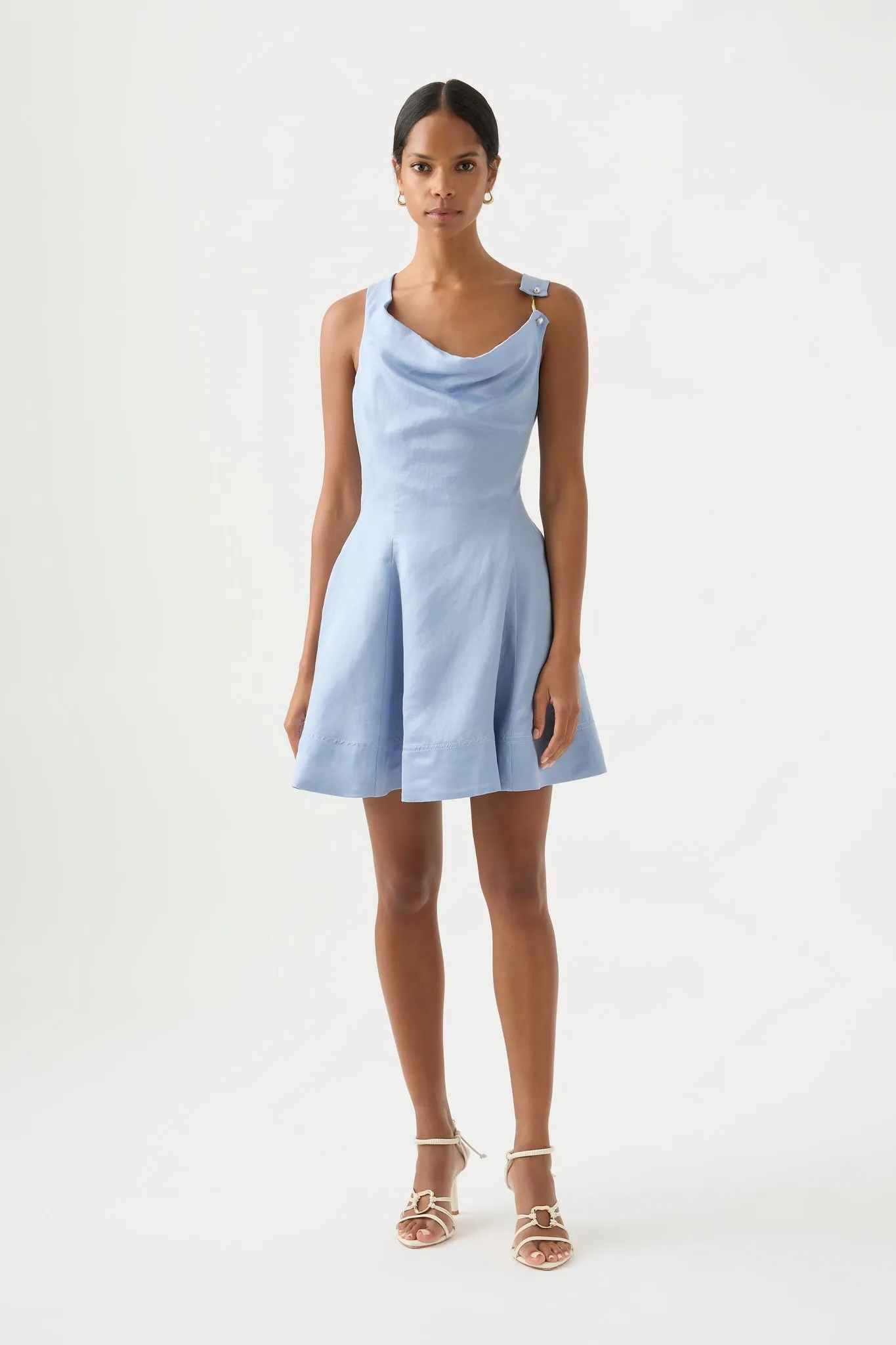 Liberty Asymmetric Mini Dress sold by Aje