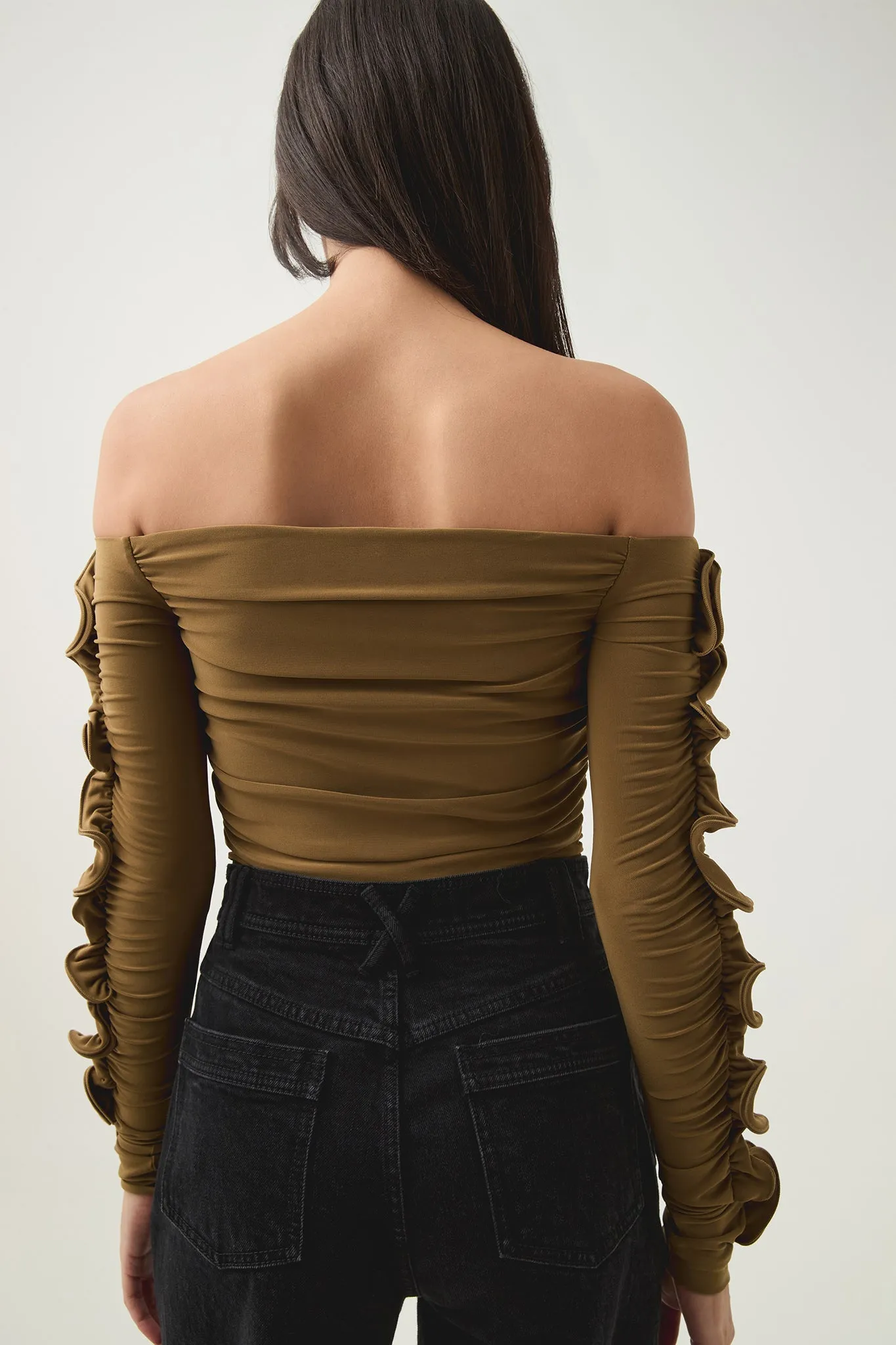 Regenerate Gathered Jersey Top sold by Aje product image thumbnail 5