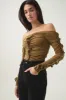 Regenerate Gathered Jersey Top sold by Aje