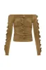 Regenerate Gathered Jersey Top sold by Aje