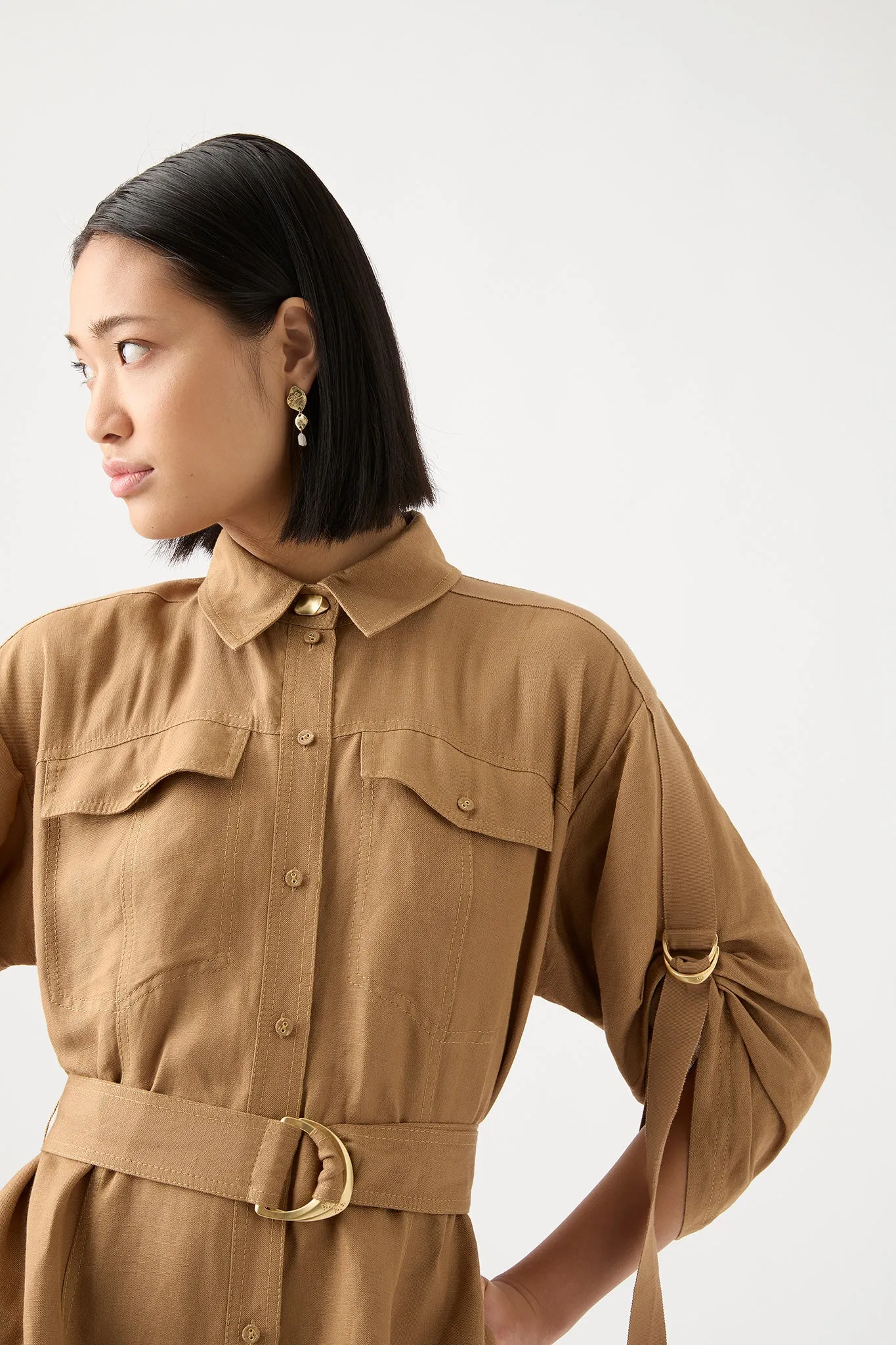 Signal Shirt Midi Dress sold by Aje product image thumbnail 5