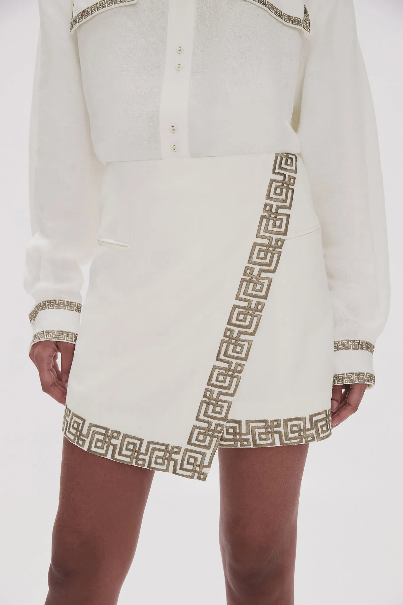 Voyager Embroidered Mini Skirt sold by Aje product image thumbnail 4