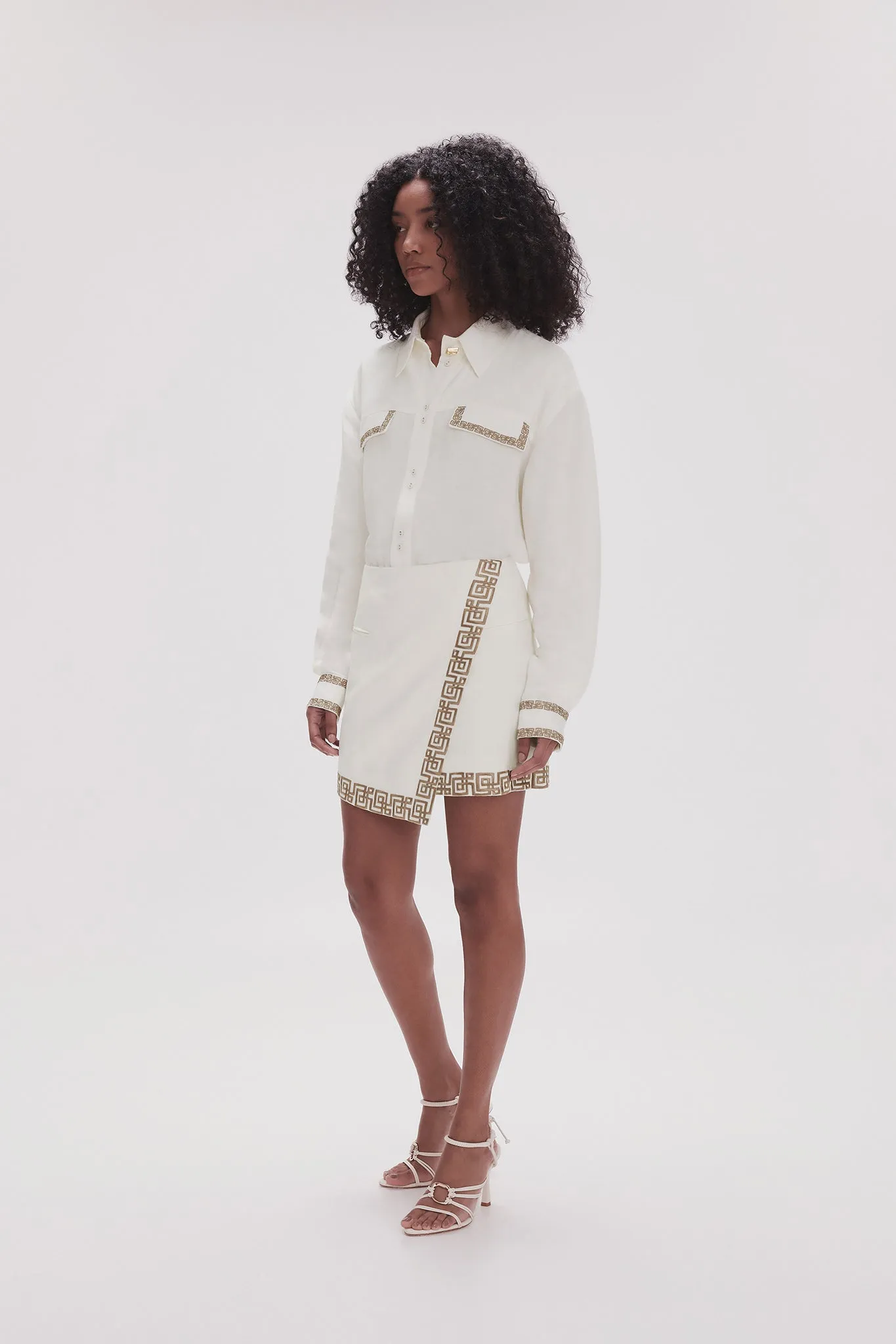Voyager Embroidered Mini Skirt sold by Aje product image thumbnail 5