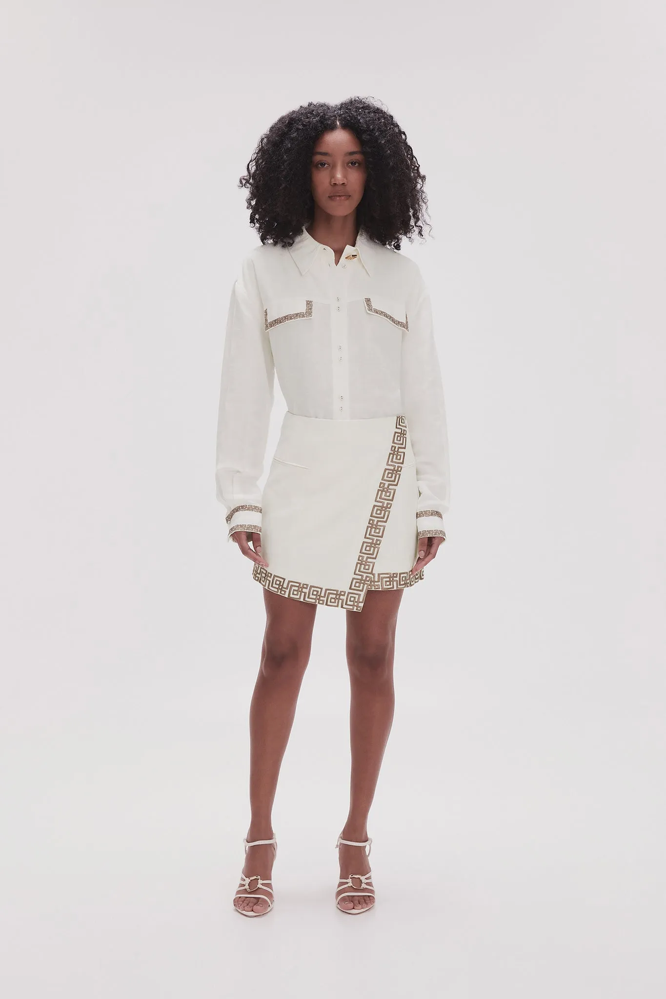 Voyager Embroidered Mini Skirt sold by Aje product image thumbnail 3