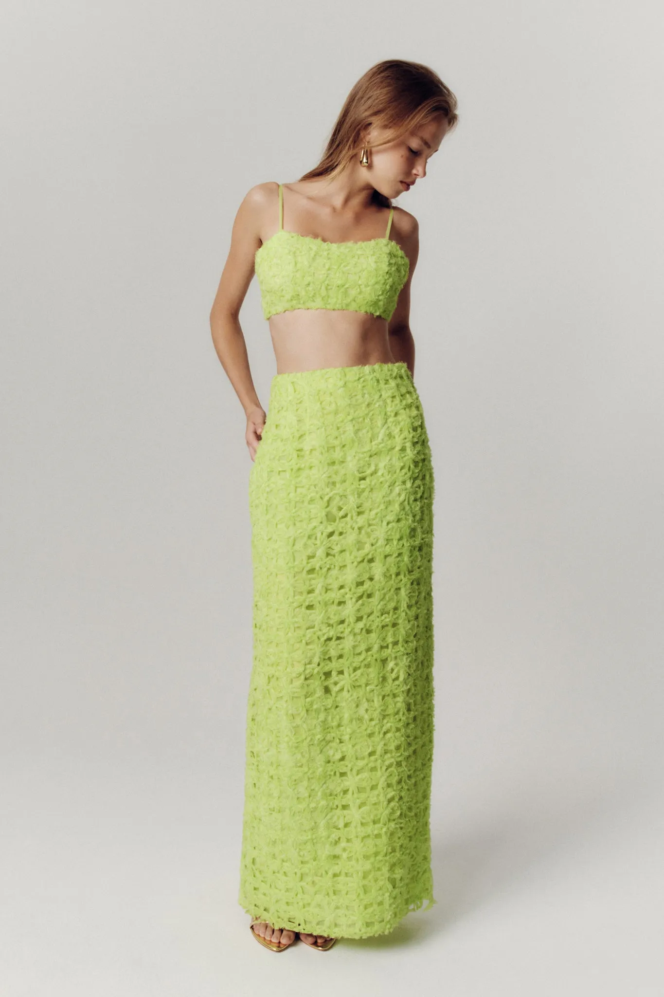 Quintette Textured Midi Skirt sold by Aje product image thumbnail 4