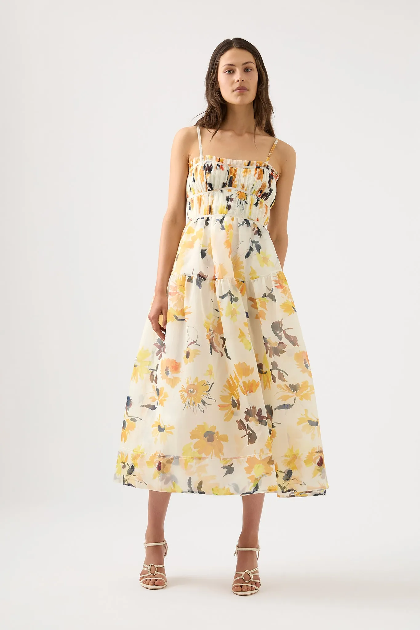 Botanica Cross Back Midi Dress sold by Aje product image thumbnail 3