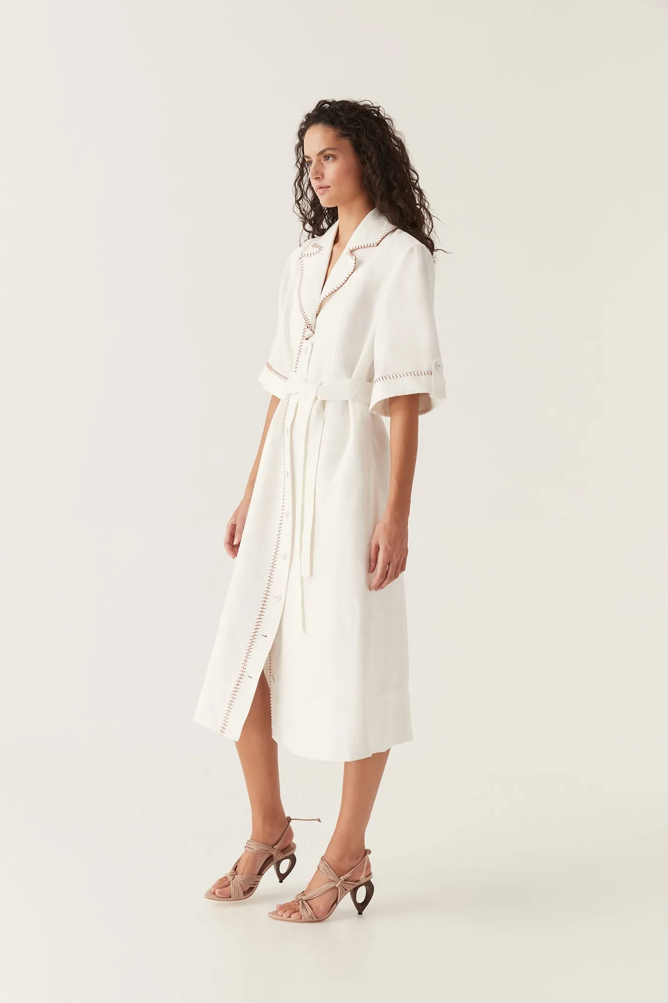 Sahira Barbstitch Midi Dress sold by Aje product image thumbnail 4