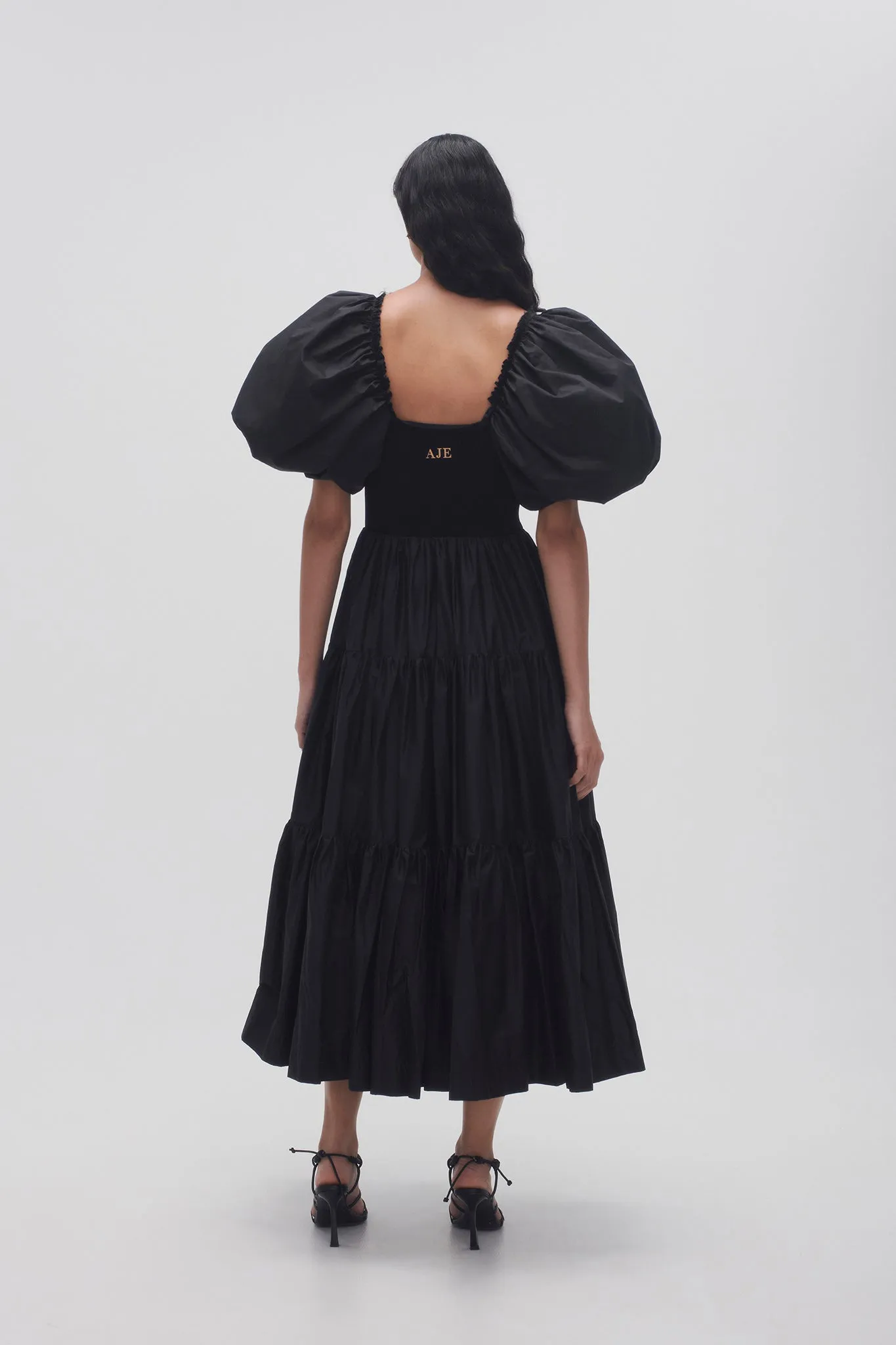Casa Puff Sleeve Midi Dress sold by Aje product image thumbnail 5