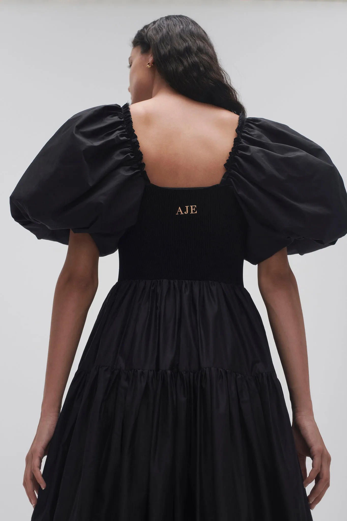 Casa Puff Sleeve Midi Dress sold by Aje product image thumbnail 4