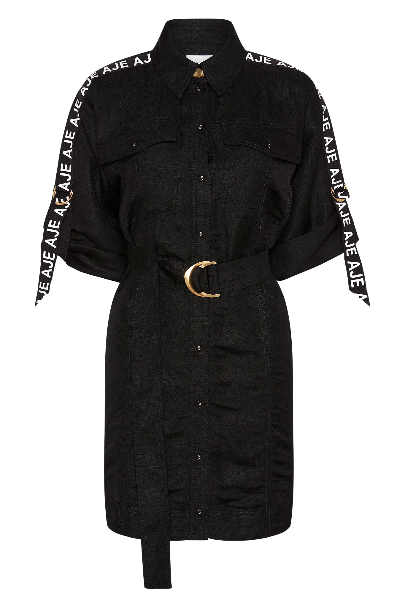 Signal Logo Shirt Mini Dress sold by Aje product image thumbnail 2