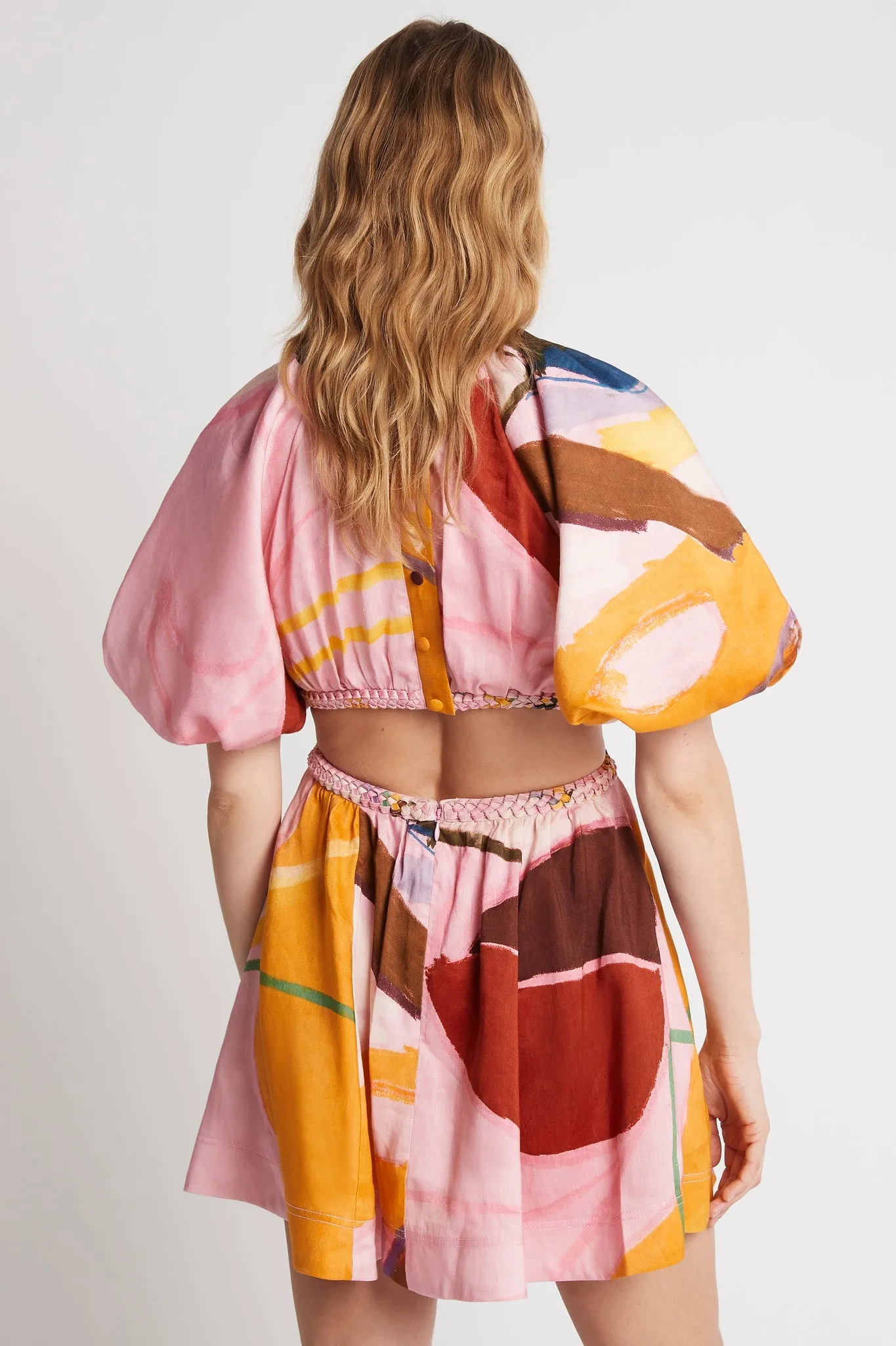 Capucine Puff Sleeve Mini Dress sold by Aje product image thumbnail 5