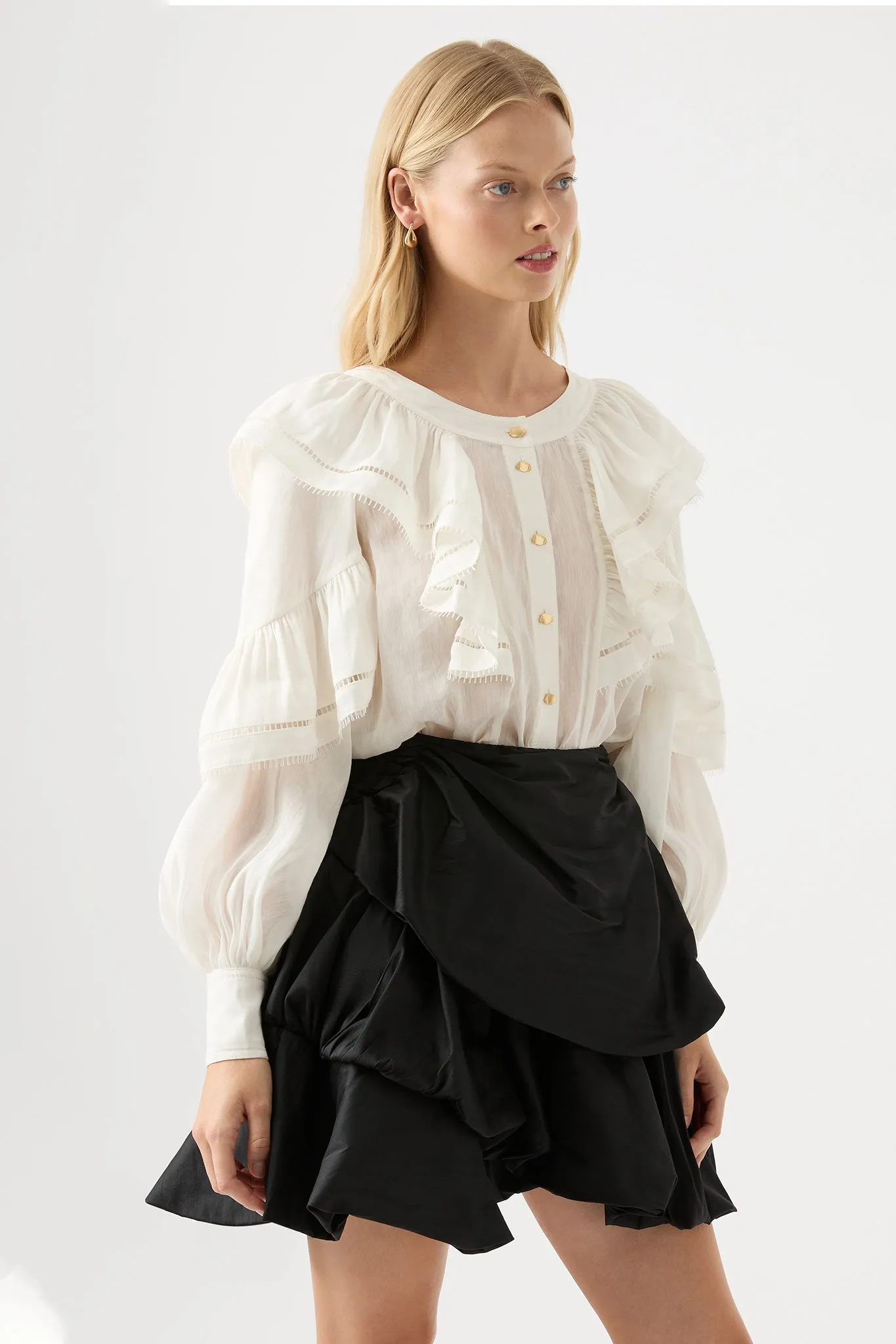 Zoe Ruffle Blouse sold by Aje product image thumbnail 3