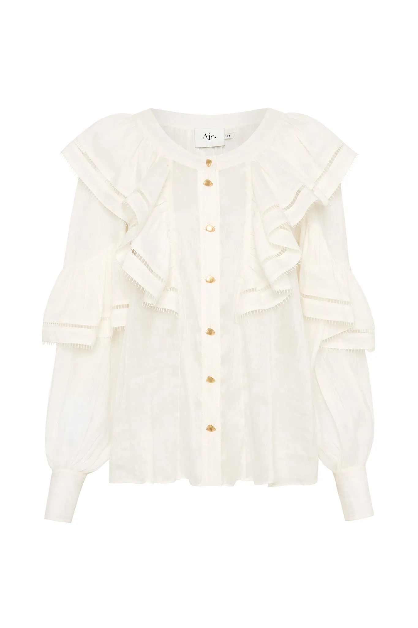 Zoe Ruffle Blouse sold by Aje product image thumbnail 2